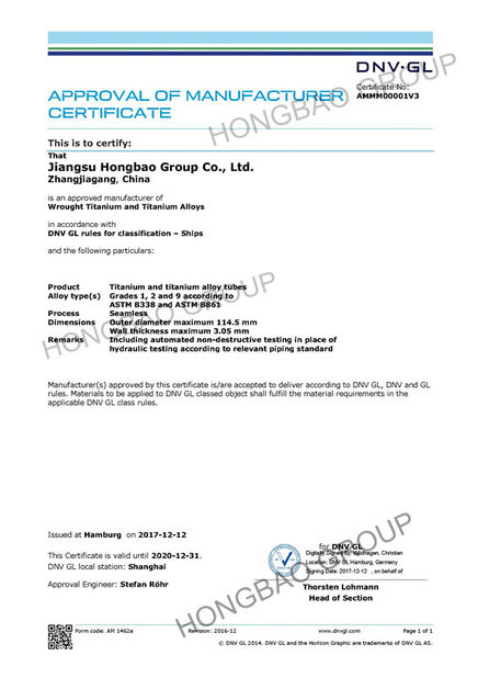 Китай Jiangsu Hongbao Group Co., Ltd. Сертификаты